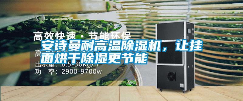安詩曼耐高溫除濕機，讓掛面烘干除濕更節能