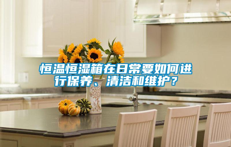 恒溫恒濕箱在日常要如何進(jìn)行保養(yǎng)、清潔和維護(hù)？