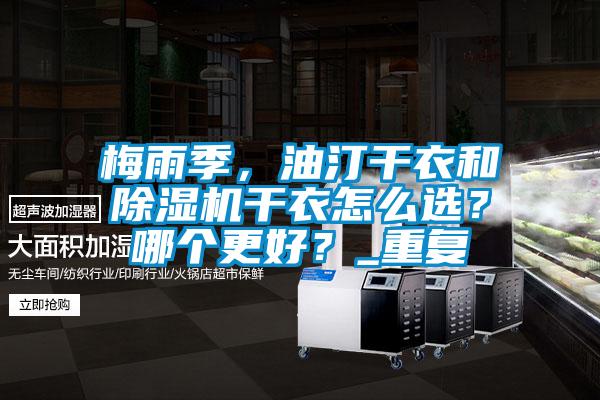 梅雨季，油汀干衣和除濕機干衣怎么選？哪個更好？_重復